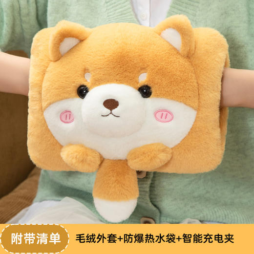 好看又保暖【温暖一整个冬季！卡通系列暖手宝】可拆卸设计，脏污随心洗，热水袋充电式防爆卡通毛绒暖手宝方形注水可爱女生暖宝宝。rc 商品图3
