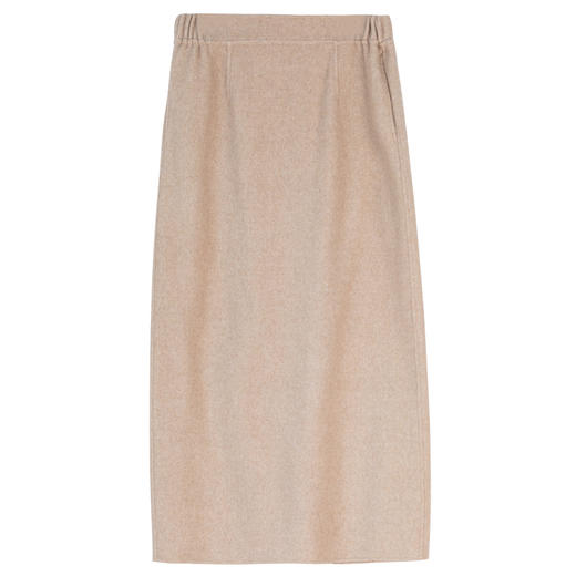 牧衣游原创 进口澳毛毛呢半裙新款软糯蓬松保暖简约直筒裙 行云行 商品图4