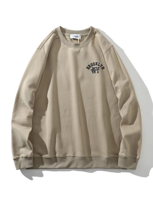 D100404阿美咔叽无感印花抓绒保暖圆领卫衣 商品图7