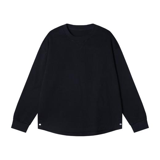 9530SDSA秋冬新款痞帅男装韩版简约纯色倒三角圆领卫衣宽松百搭上衣 商品图1