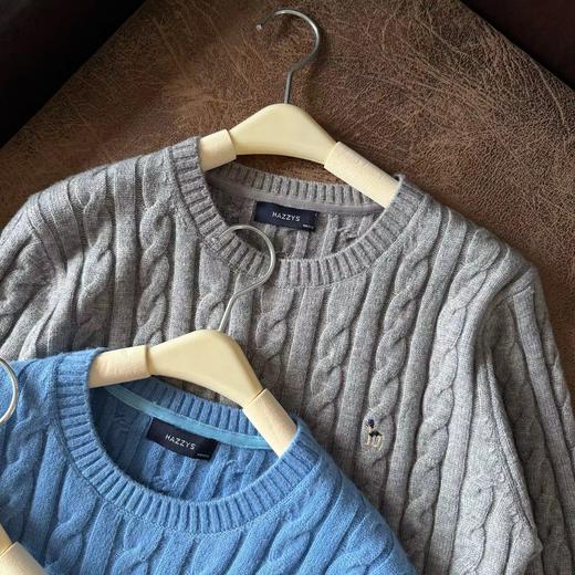 D100421松弛感绞花针织衫女秋季休闲套头羊毛衫潮 商品图5