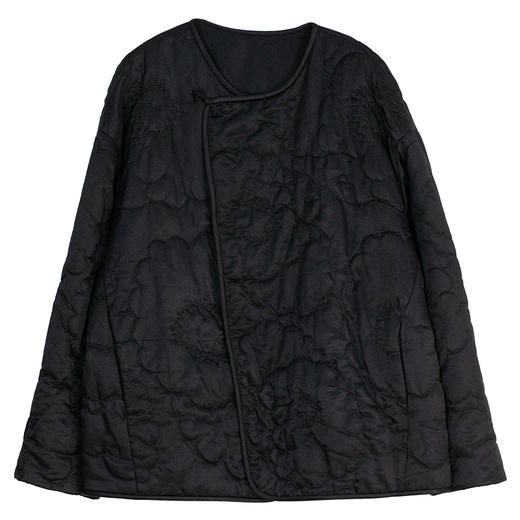 牧衣游原创 丝棉机绣棉衣女冬季新款蓬松轻盈保暖宽松棉服 韵光 商品图4