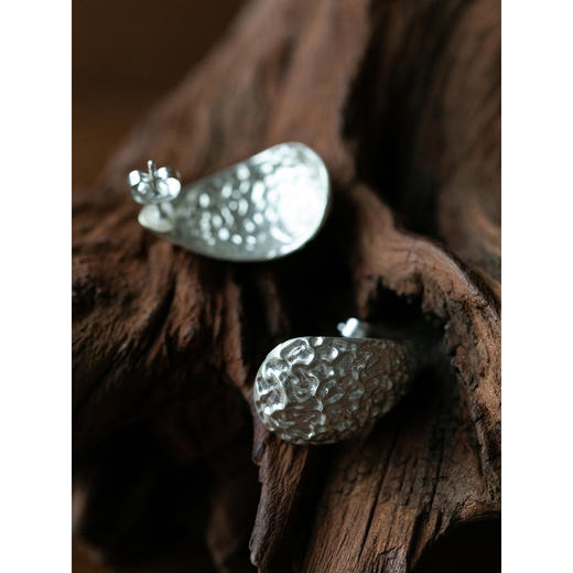 牧衣游 S925银耳环设计感小众百搭新款 雨霖【不支持会员折】 商品图3