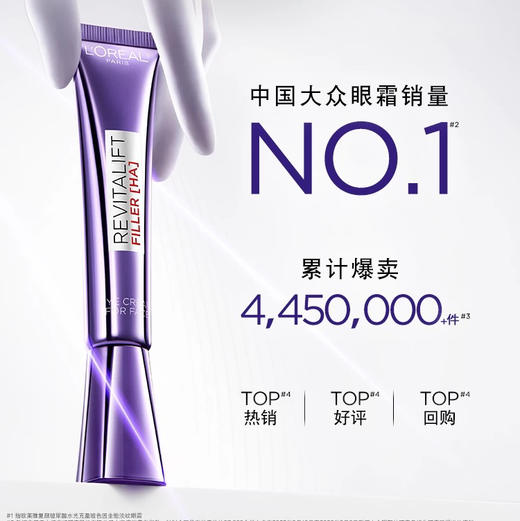 法国 L'OREAL欧莱雅 第3代紫熨斗玻色因全脸淡纹眼霜 30ml 商品图1
