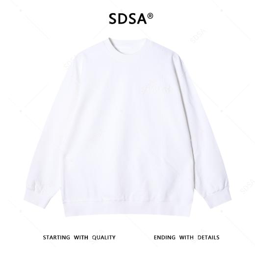 8607SDSA男士秋冬新款痞帅男装高级感纯色针织字母设计圆领卫衣百搭 商品图1