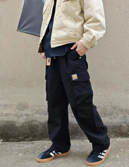 D100417简约美式纯色户外宽松os版型工装裤 商品图4