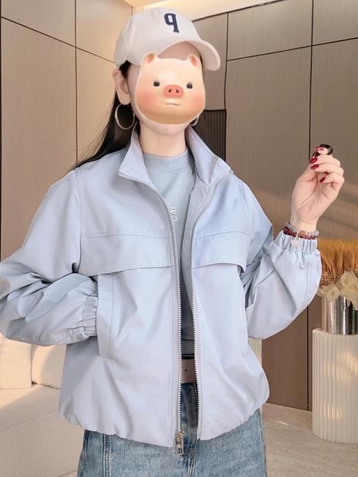 【好看又百搭】新款春秋爆款欧若风休闲女士冲锋衣外套小个子百搭洋气纯色。rc 商品图4