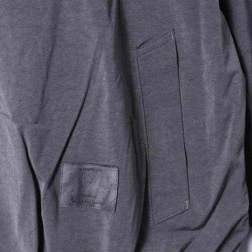 12553SDSA男士秋冬新款痞帅男装纯色重工刺绣字母拉链立领夹克高街百搭 商品图3