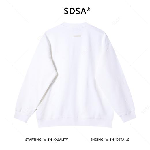 8607SDSA男士秋冬新款痞帅男装高级感纯色针织字母设计圆领卫衣百搭 商品图5