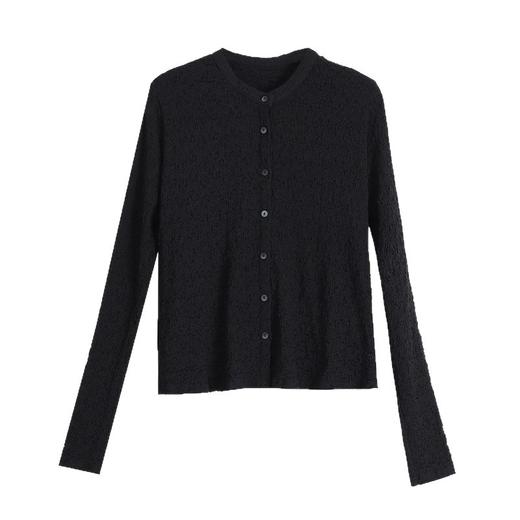 出口法国品牌外贸尾单妈妈时尚高级感长袖衬衫打底衫春秋短外套女 商品图4