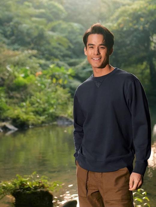 男士B家同款重磅AIR空气层编织拼皮卫衣 商品图2