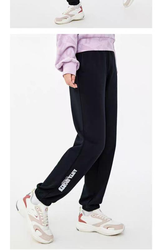 XY/YZD关晓彤同款安踏潮流运动长裤女秋季新款休闲卫裤子162438310 商品图0