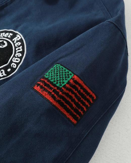 D100407把黑桃放进黑八里！联名款翻领牛仔夹克 商品图10