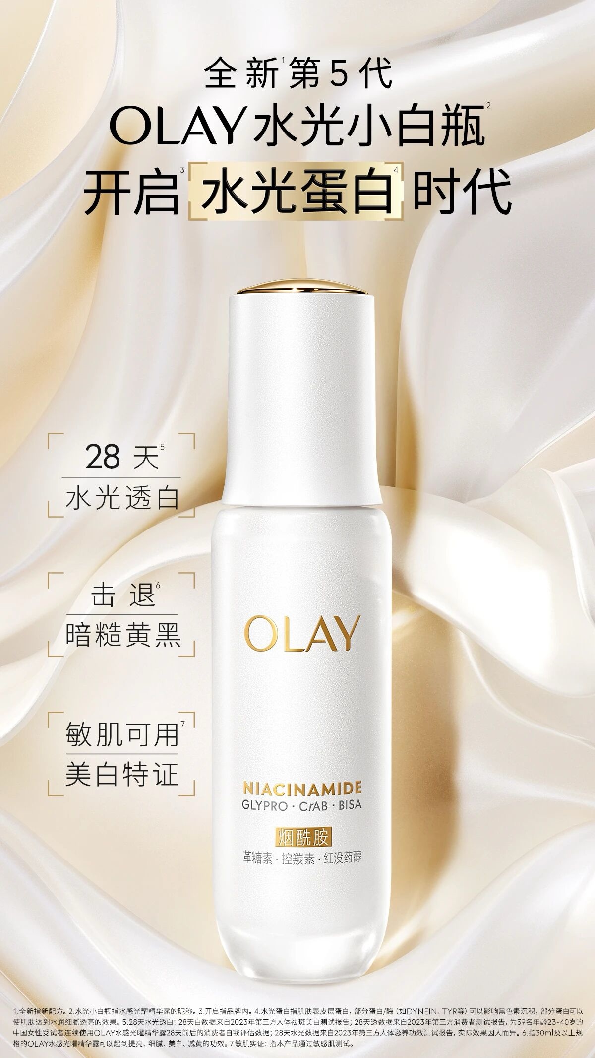 OLAY玉兰油 第5代水光小白瓶