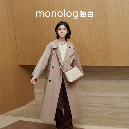 独白X卡拉羊 超轻随性通勤百搭时尚单肩包Hobo包D4061 商品图3