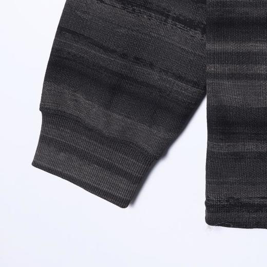 8625SDSA男士秋冬新款痞帅男装时尚扎染条纹拼接口袋设计圆领卫衣百搭 商品图4