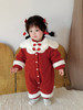 【贺岁国潮风！东方美学萌趣】宝宝拜年服 0-1-2岁中国风女婴冬装连体衣加绒爬爬服周岁宝宝衣服。hb 商品缩略图1