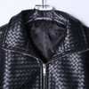 T25326SDSA男士秋冬新款痞帅男装复古皮衣格子拉链立领夹克百搭时尚外套 商品缩略图2