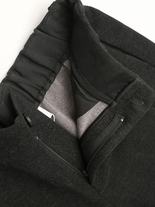 【加厚】深灰色阔腿裤女 秋冬垂感显瘦 高腰宽松直筒休闲拖地长裤 商品图2