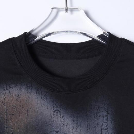 58308SDSA男士秋冬新款痞帅男装美式撞色重工裂纹印花圆领卫衣百搭宽松 商品图2