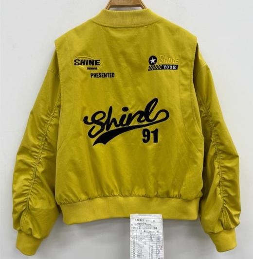 NC&棒球领绣字母风衣外套50820(黄）秋季 253060390321 商品图1