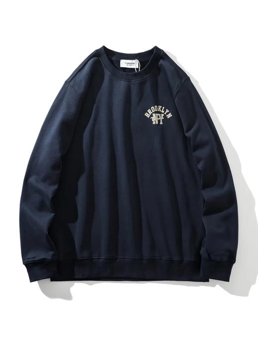 D100404阿美咔叽无感印花抓绒保暖圆领卫衣 商品图8