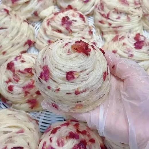 【顺丰包邮】早餐团12个到手49.9，硕果田间玫瑰燕窝丝 老师傅手工制作 层次丰富  蓬松暄软 富含花青素 满满玫瑰香 配料表干净 顺丰基地直邮 商品图0