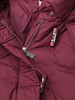 【冬季保暖神器】复古酒红色短款羽绒服女 连帽不可拆卸 90 白鸭绒填充 宽松显瘦面包服 防风抗寒外套 商品缩略图2