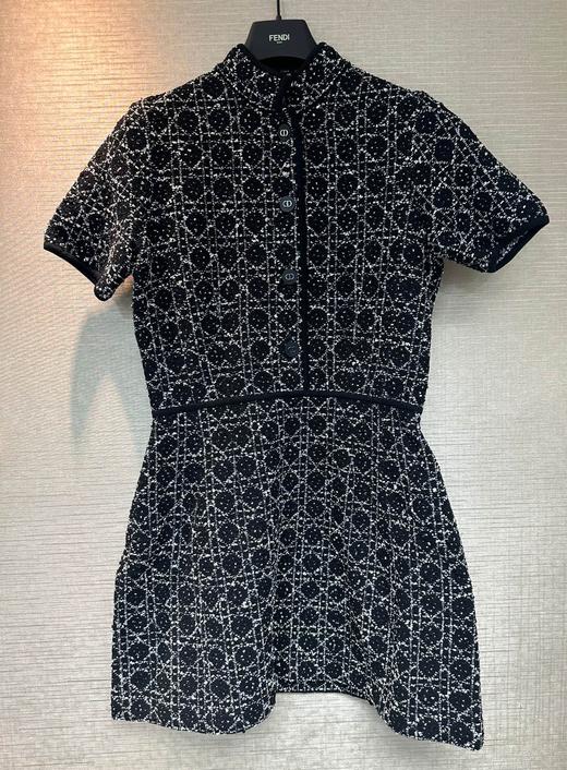 女款短袖菱格连衣裙010 商品图0