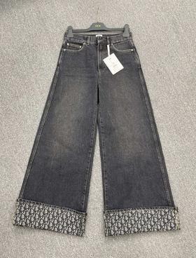 女款阔腿牛仔裤长裤010