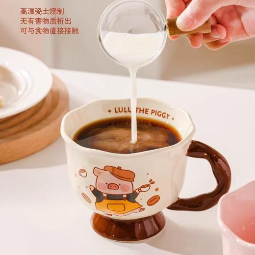 4楼Eubelle欧蓓 川岛屋&lulu猪联名 马克杯陶瓷杯360ml 办公室 早餐杯/咖啡杯 活动价：29.9元 商品图1