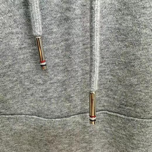 D100424秋冬款手臂四条杠针织毛圈连帽卫衣男女同款 商品图10