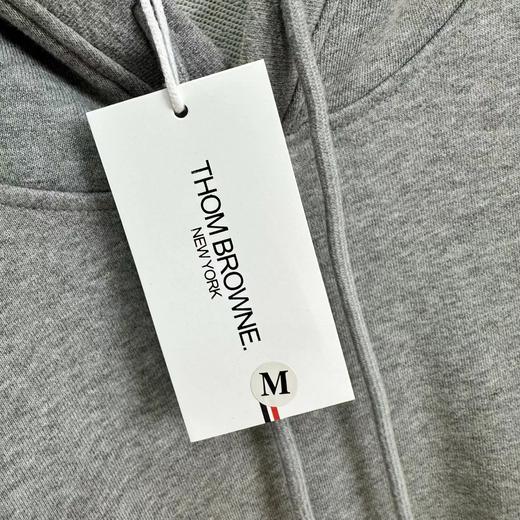 D100424秋冬款手臂四条杠针织毛圈连帽卫衣男女同款 商品图12