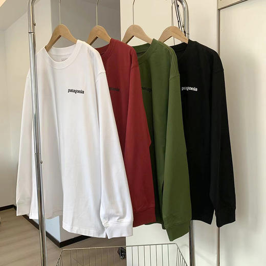 高品质！ 巴塔纯棉长袖T恤 情侣款！ 商品图14