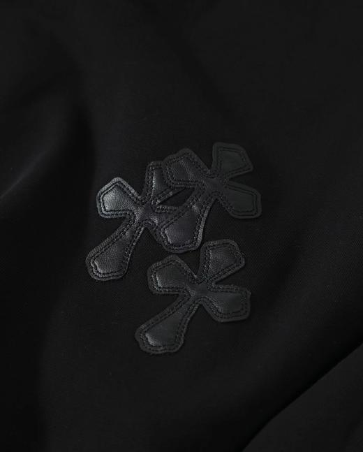 D100405高克重全棉水洗圆领贴皮十字架卫衣 商品图8