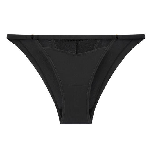 LOAM｜环保蕾丝刺绣1/2杯记忆钢圈  [ 烟熏黑 ] 商品图4