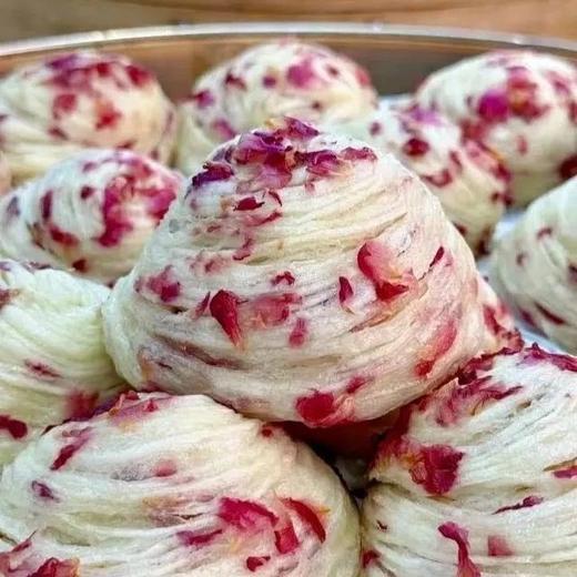 【顺丰包邮】早餐团12个到手49.9，硕果田间玫瑰燕窝丝 老师傅手工制作 层次丰富  蓬松暄软 富含花青素 满满玫瑰香 配料表干净 顺丰基地直邮 商品图1