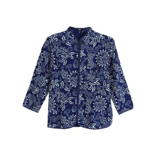 XMZ1067贵夫人新中式改良盘扣上衣女春秋新款妈妈国风立领唐装薄外套大码 商品图4