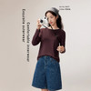 丁摩 女士保暖上衣天丝棉质抑菌排汗透气圆领垂顺高弹打底衫5ZF-M235 商品缩略图3