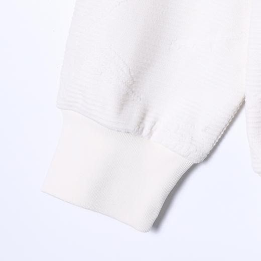 SDSA秋冬新款痞帅男装潮牌简约提花纹理感圆领卫衣百搭宽松上衣 商品图3