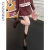 余潇潇【波尔多星光】复古拼精致亮钻可拆袖片翻领短款外套&A字半裙 商品缩略图4