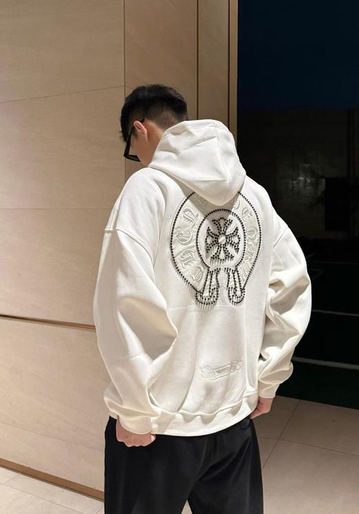 男款刺绣宽松连帽卫衣C01 商品图3