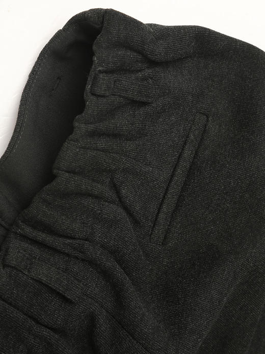 【加厚】深灰色阔腿裤女 秋冬垂感显瘦 高腰宽松直筒休闲拖地长裤 商品图3