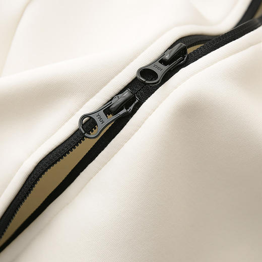 丁摩 LU家，巨显瘦！春秋修身双拉链开衫空气棉卫衣连帽外套女上衣5ZF-52027 商品图4