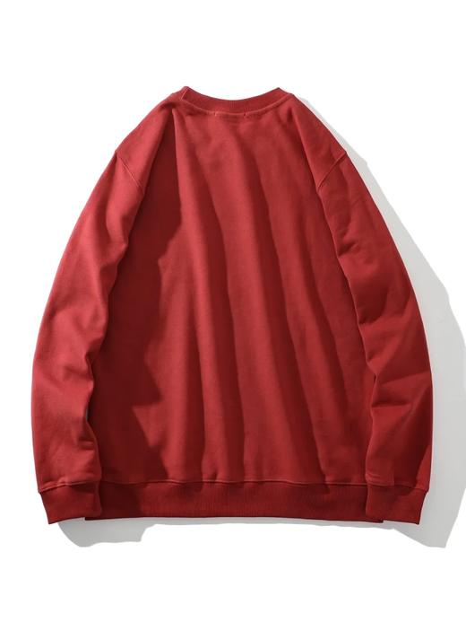 D100404阿美咔叽无感印花抓绒保暖圆领卫衣 商品图12