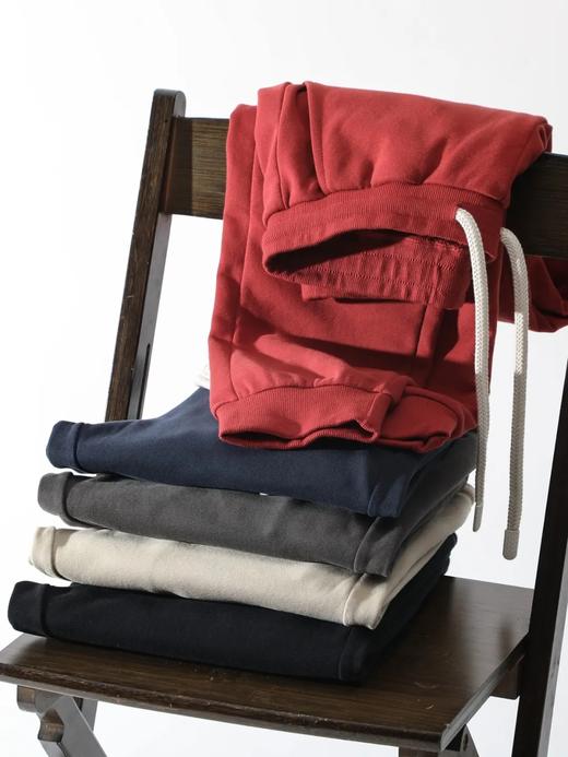 D100403舒美绒棉内里科技抓绒休闲裤纯色螺纹束脚口保暖运动卫裤 商品图3