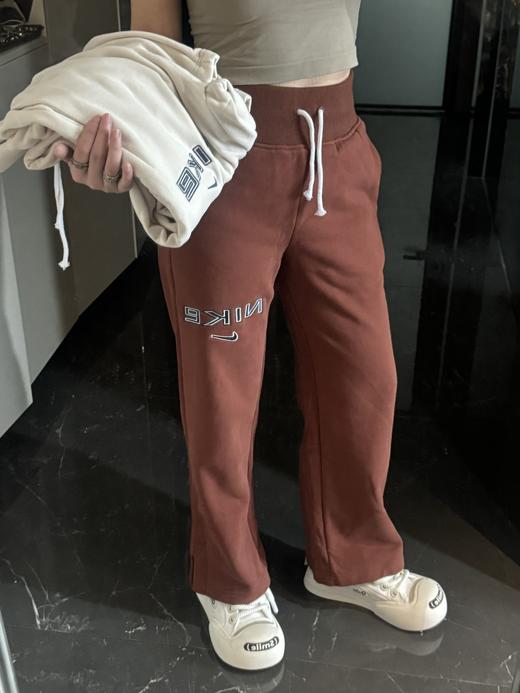 耐家运动加绒系带舒适高腰阔腿针织运动裤 女款（FV 7685） 商品图3