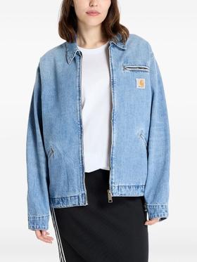 经典的OG底特律 卡哈 水洗做旧磨白牛仔夹克 WT895