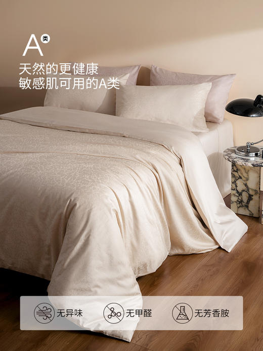 佳丽斯60支全棉轻奢简约纯色金丝四件套 商品图5