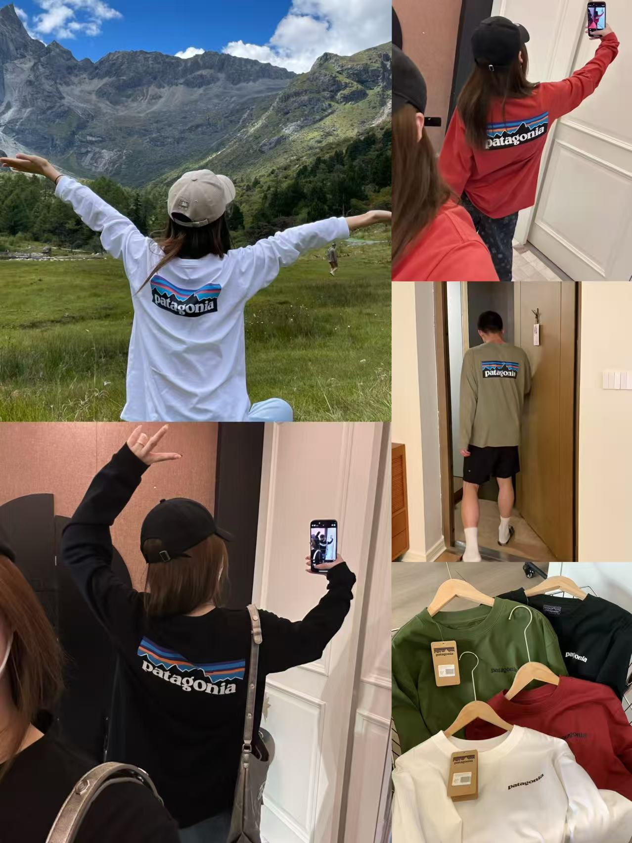 高品质！ 巴塔纯棉长袖T恤 情侣款！